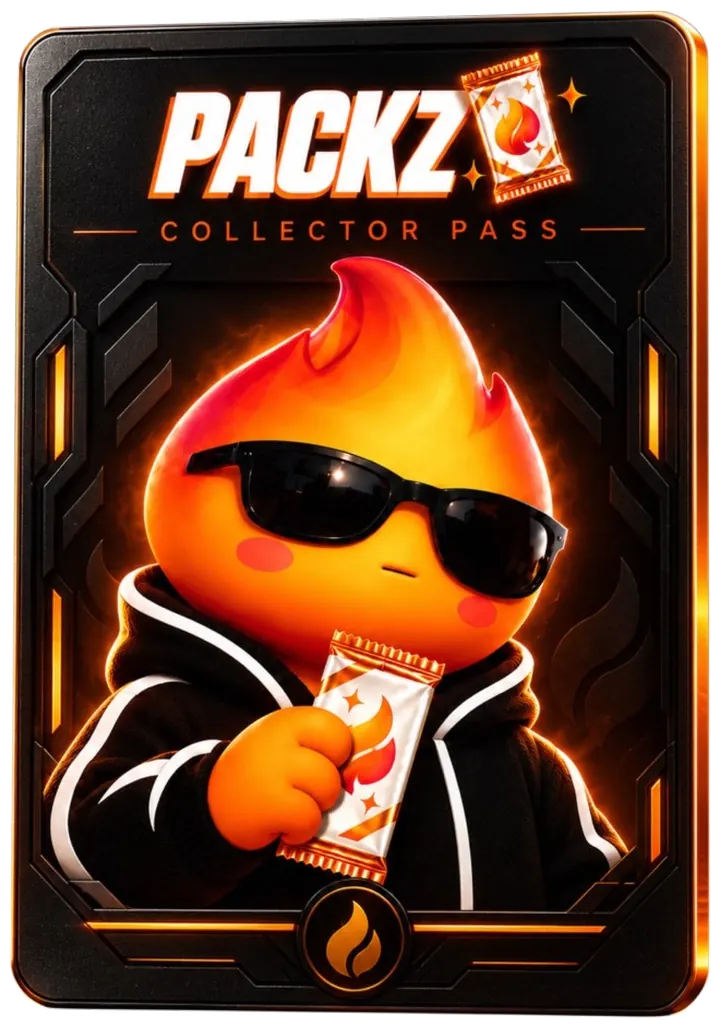 PACKZ Collector Pass, Dark edition. Preview, not a mint result.