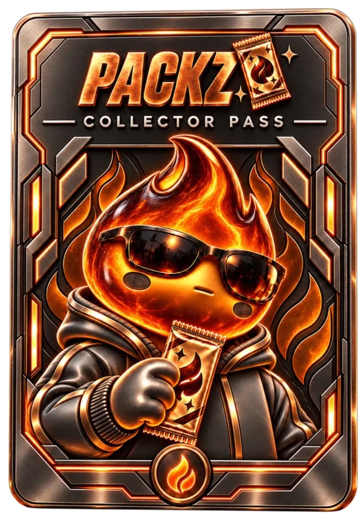 PACKZ Collector Pass, Flame edition. Preview, not a mint result.
